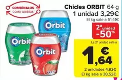 Oferta de Orbit - Chicles por 3,29€ en Carrefour Market