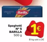Oferta de Barilla - Spaghetti N° 5 por 1€ en Carrefour Market