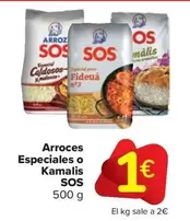 Oferta de Sos - Arroces Especiales O Kamalis por 1€ en Carrefour Market