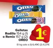 Oferta de Oreo - Galletas Rodillo O Remix por 1€ en Carrefour Market