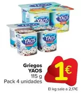 Oferta de Yaos -  Griegos por 1€ en Carrefour Market