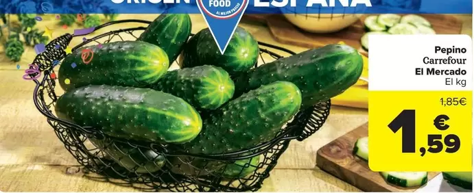 Oferta de Carrefour - El Mercado Pepino por 1,59€ en Carrefour Market