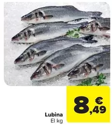 Oferta de Lubina por 8,49€ en Carrefour Market