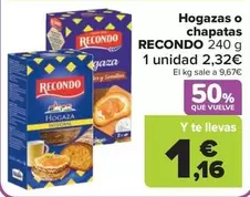 Oferta de Recondo - Hogazas O Chapatas por 2,32€ en Carrefour Market