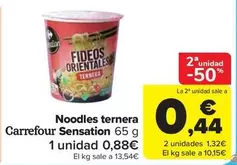 Oferta de Carrefour - Noodles Ternera Sensation por 0,88€ en Carrefour Market