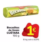 Oferta de Cuétara - Bocaditos De Limon por 1€ en Carrefour Market
