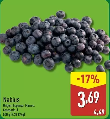Oferta de Nabius por 3,69€ en ALDI