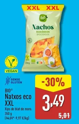 Oferta de Bio - Natxos Eco XXL por 3,49€ en ALDI