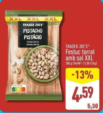Oferta de Trader Joe´s - Festuc Torrat Amb Sal Xxl por 4,59€ en ALDI
