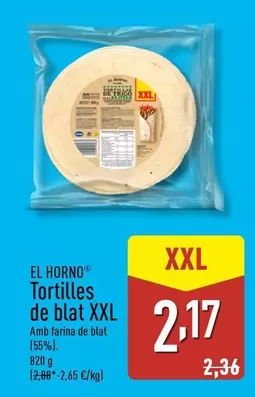 Oferta de El Horno - Tortilles De Blat Xxl por 2,17€ en ALDI