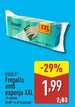 Oferta de Esselt - Fregalls Amb Esponja XXL  por 1,99€ en ALDI