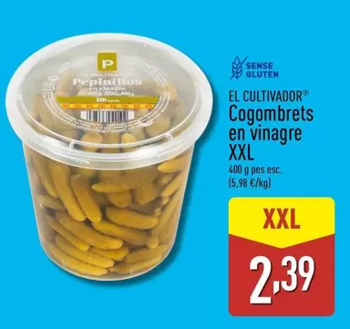 Oferta de El Cultivador - Cogombrets En Vinagre Xxl por 2,39€ en ALDI
