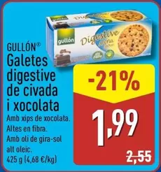 Oferta de Gullón - Galetes Digestive De Civada I Xocolata por 1,99€ en ALDI