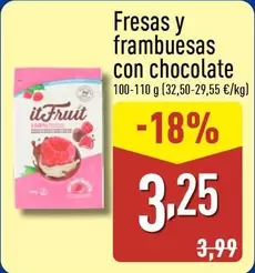 Oferta de Fresas Y Frambuesas Con Chocolate por 3,25€ en ALDI
