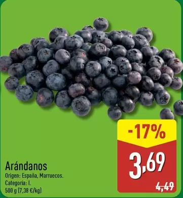Oferta de Arándanos por 3,69€ en ALDI