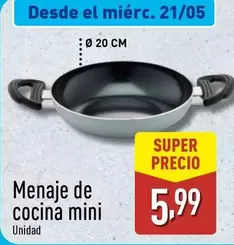 Oferta de Menaje De Cocina Mini por 5,99€ en ALDI
