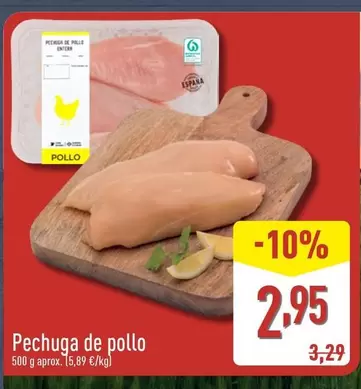Oferta de Pechuga De Pollo por 2,95€ en ALDI