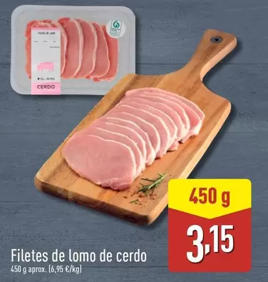 Oferta de Filetes De Lomo De Cerdo por 3,15€ en ALDI