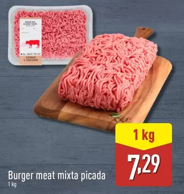 Oferta de Burger Meat Mixta Picada por 7,29€ en ALDI