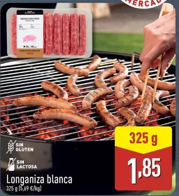 Oferta de Longaniza Blanca por 1,85€ en ALDI