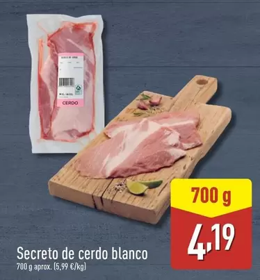 Oferta de Secreto De Cerdo por 4,19€ en ALDI