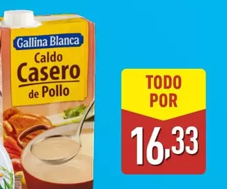 Oferta de Gallina Blanca - Caldo Casero De Pollo por 16,33€ en ALDI