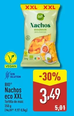 Oferta de Bio - Nachos Eco Xxl por 3,49€ en ALDI