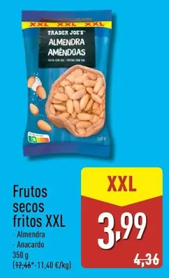 Oferta de Trader Joe´s - Frutos Secos Fritos Xxl por 3,99€ en ALDI