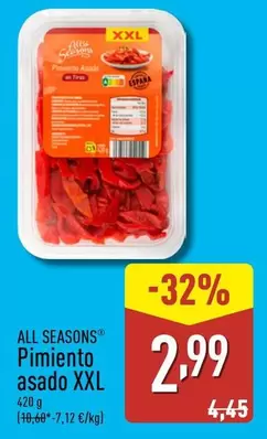 Oferta de All Seasons - Pimiento Asado Xxl por 2,99€ en ALDI