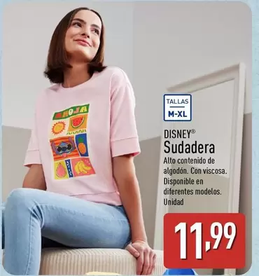 Oferta de Disney - Sudadera por 11,99€ en ALDI