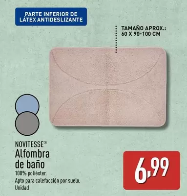 Oferta de Novitesse - Alfombra De Baño  por 6,99€ en ALDI