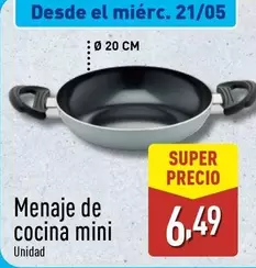 Oferta de Menaje De Cocina Mini por 6,49€ en ALDI