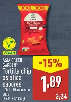 Oferta de Asia Green Garden - Tortilla Chip Asiatica Sabores por 1,89€ en ALDI