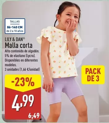 Oferta de Lily & Dan - Malla Corta por 1,66€ en ALDI