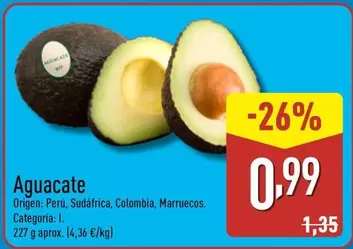 Oferta de Aguacate por 0,99€ en ALDI