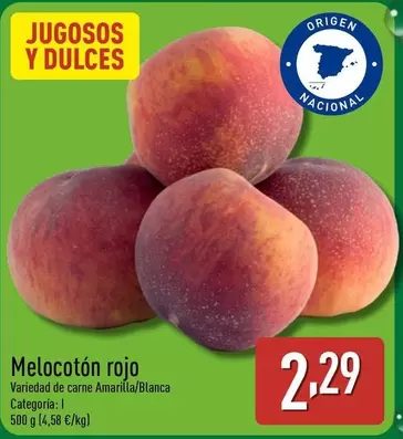 Oferta de Melocoton Rojo por 2,29€ en ALDI