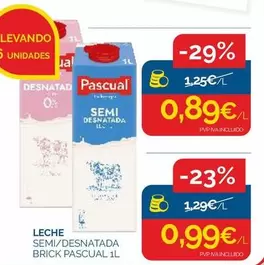 Oferta de Pascual - Semi/desnatada por 0,89€ en Supermercados La Despensa