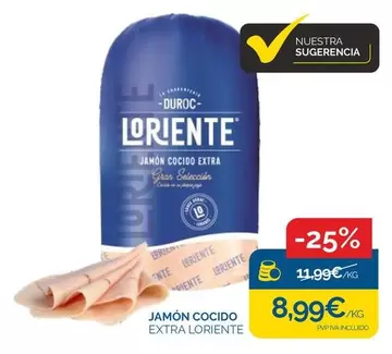 Oferta de Duroc - Jamon Cocido Extra por 8,99€ en Supermercados La Despensa