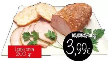 Oferta de Lomo Orza por 3,99€ en Supermercados Piedra