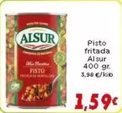 Oferta de Alsur - Pisto Fritada por 1,59€ en Supermercados Piedra