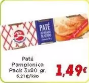 Oferta de Pamplonica - Patê por 1,49€ en Supermercados Piedra