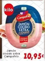 Oferta de Campofrío - Jamón Cocido Extra por 10,95€ en Supermercados Piedra