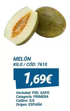 Oferta de Origen - Melón por 1,69€ en Dialsur Cash & Carry