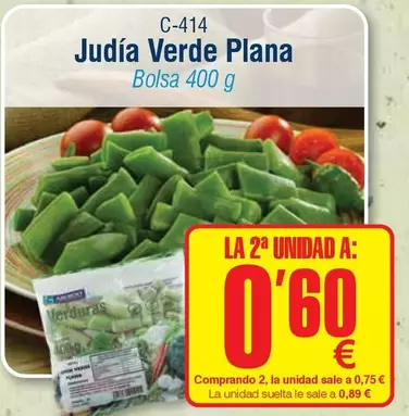 Oferta de Judia Verde Plana por 0,89€ en Abordo