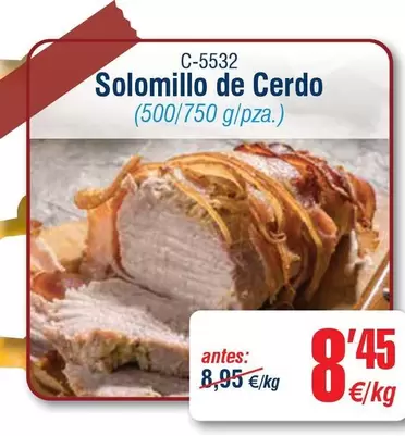 Oferta de Solomillo De Cerdo por 8,45€ en Abordo