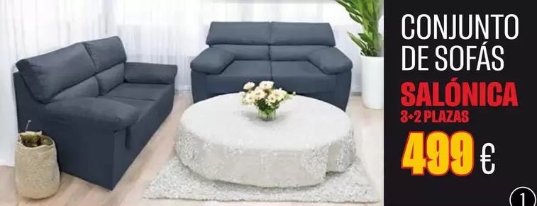 Oferta de Salonica - Conjunto De Sofás por 499€ en Hipo Gegant