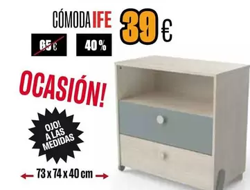 Oferta de Cómoda Ife por 39€ en Hipo Gegant