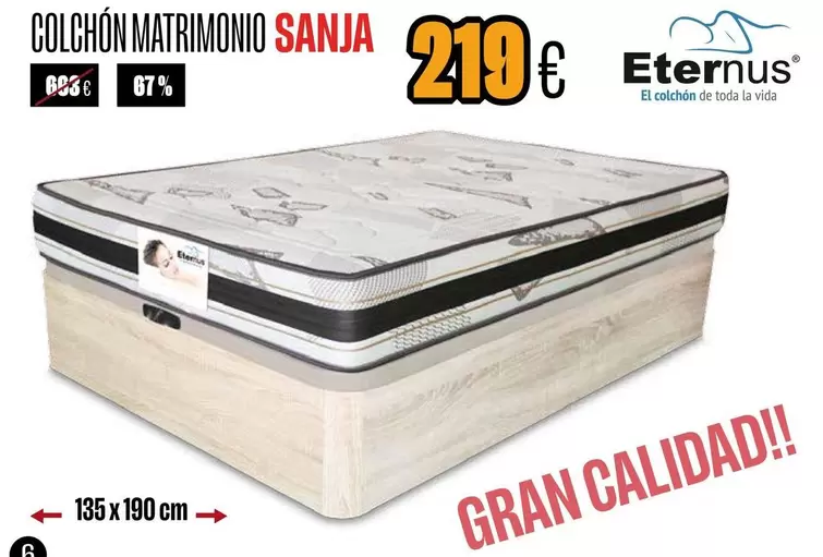 Oferta de Spanja - Colchon Matrimonio en Hipo Gegant