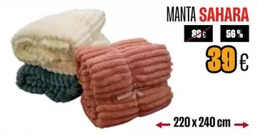 Oferta de Sahara - Manta  por 39€ en Hipo Gegant