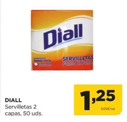 Oferta de Diall - Servilletas 2 Capas por 1,25€ en Alimerka
